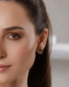 Brinco em Ametista Ródio Branco